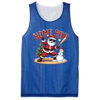 Home Run Christmas Baseball Santa Claus Snow Xmas Cute Gift Mesh Reversible Basketball Jersey Tank