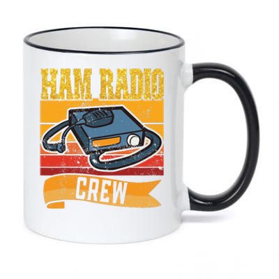 Ham Radio Crew Amateur Radio And Ham Radio Operator 11oz Black Color Changing Mug