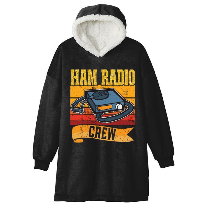 Ham Radio Crew Amateur Radio And Ham Radio Operator Hooded Wearable Blanket