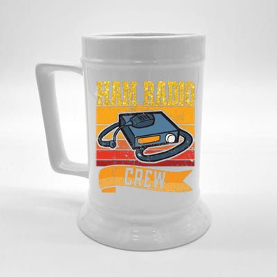 Ham Radio Crew Amateur Radio And Ham Radio Operator Beer Stein