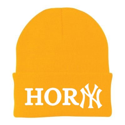 Hor(Ny) Rare Comedy Horny Ny Funny Joke Knit Cap Winter Beanie