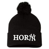 Hor(Ny) Rare Comedy Horny Ny Funny Joke Pom Pom 12in Knit Beanie