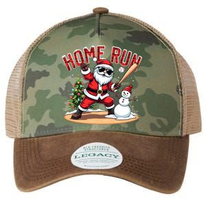 Home Run Christmas Baseball Santa Claus Snow Xmas Gift Legacy Tie Dye Trucker Hat