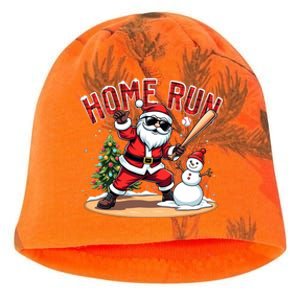 Home Run Christmas Baseball Santa Claus Snow Xmas Gift Kati - Camo Knit Beanie