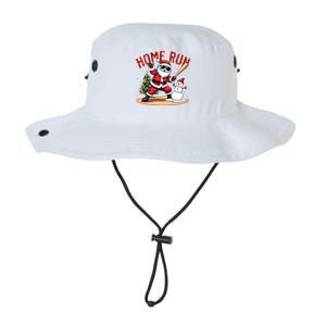 Home Run Christmas Baseball Santa Claus Snow Xmas Gift Legacy Cool Fit Booney Bucket Hat