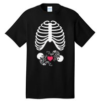 Halloween Rib Cage Pregnancy Expecting Twins Baby Love Tall T-Shirt