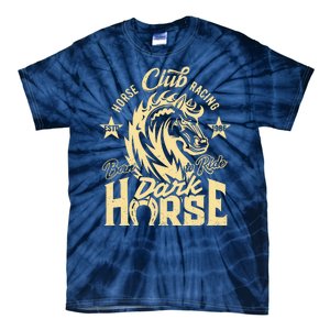 Horse Racing Club Dark Horse Born To Ride Tie-Dye T-Shirt