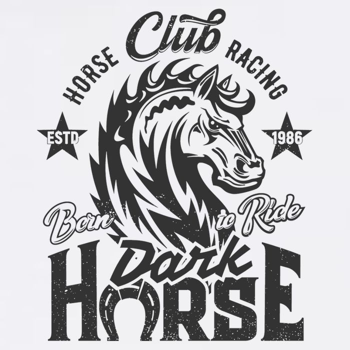 Horse Racing Club Dark Horse Born To Ride Cool Comfort Performance Bucket Hat