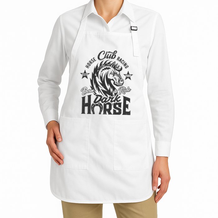 Horse Racing Club Dark Horse Born To Ride Apron