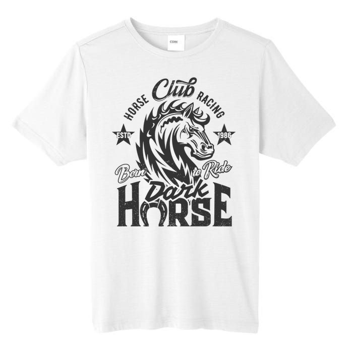 Horse Racing Club Dark Horse Born To Ride Tall Fusion ChromaSoft Performance T-Shirt