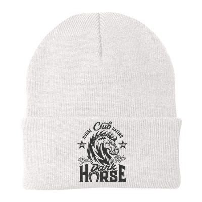 Horse Racing Club Dark Horse Born To Ride Knit Cap Winter Beanie