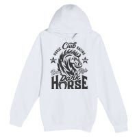 Horse Racing Club Dark Horse Born To Ride Premium Pullover Hoodie