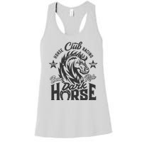 Horse Racing Club Dark Horse Born To Ride Women's Racerback Tank