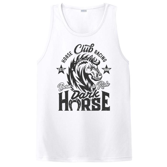 Horse Racing Club Dark Horse Born To Ride PosiCharge Competitor Tank