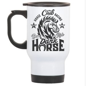 Horse Racing Club Dark Horse Born To Ride Stainless Steel Travel Mug