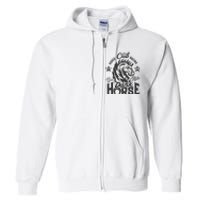 Horse Racing Club Dark Horse Born To Ride Full Zip Hoodie