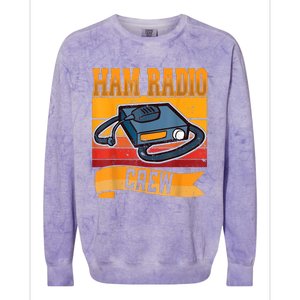 Ham Radio Crew Amateur Radio And Ham Radio Operator Colorblast Crewneck Sweatshirt