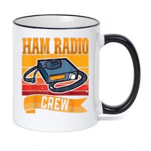 Ham Radio Crew Amateur Radio And Ham Radio Operator 11oz Black Color Changing Mug