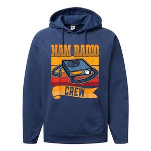 Ham Radio Crew Amateur Radio And Ham Radio Operator Performance Fleece Hoodie