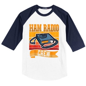 Ham Radio Crew Amateur Radio And Ham Radio Operator Baseball Sleeve Shirt