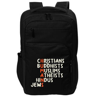 Humans Religions Christians Buddhists Muslims Women Gift Impact Tech Backpack