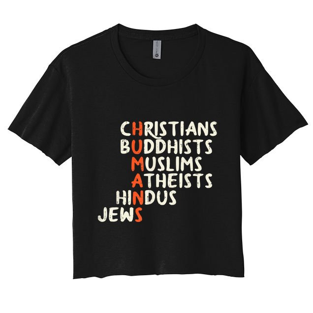 Humans Religions Christians Buddhists Muslims Women Gift Crop Top