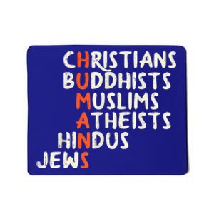 Humans Religions Christians Buddhists Muslims Women Gift Mousepad