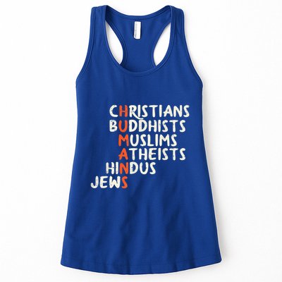 Humans Religions Christians Buddhists Muslims Women Gift Womens Tank Top
