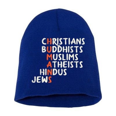 Humans Religions Christians Buddhists Muslims Women Gift Short Acrylic Beanie