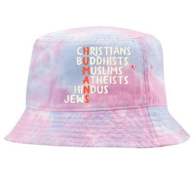 Humans Religions Christians Buddhists Muslims Women Gift Tie-Dyed Bucket Hat