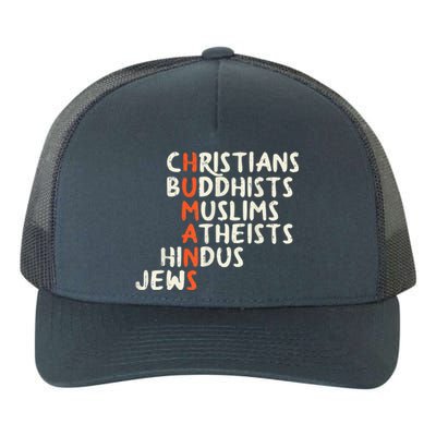 Humans Religions Christians Buddhists Muslims Women Gift Yupoong Adult 5-Panel Trucker Hat