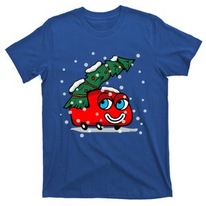 Happy Red Christmas Truck Gift T-Shirt