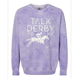 Horse Racing Derby Race Owner Lover Colorblast Crewneck Sweatshirt