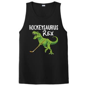 Hockeysaurus Rex Dinosaur Hockey Parent Game Day Travel Gift Great Gift PosiCharge Competitor Tank