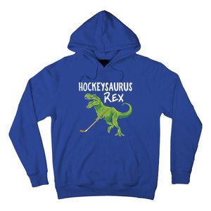 Hockeysaurus Rex Dinosaur Hockey Parent Game Day Travel Gift Great Gift Hoodie