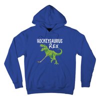 Hockeysaurus Rex Dinosaur Hockey Parent Game Day Travel Gift Great Gift Hoodie