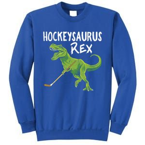 Hockeysaurus Rex Dinosaur Hockey Parent Game Day Travel Gift Great Gift Sweatshirt