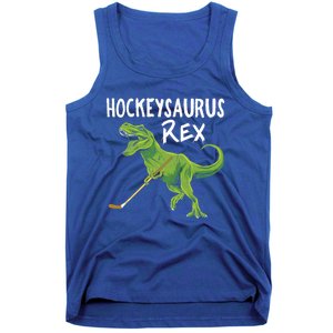 Hockeysaurus Rex Dinosaur Hockey Parent Game Day Travel Gift Great Gift Tank Top