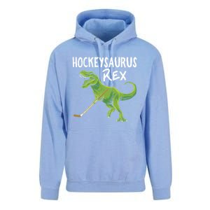 Hockeysaurus Rex Dinosaur Hockey Parent Game Day Travel Gift Great Gift Unisex Surf Hoodie