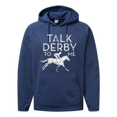 Horse Racing Derby Race Owner Lover Performance Fleece Hoodie