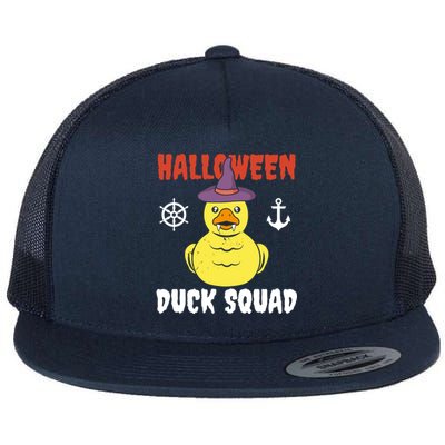 Halloween Rubber Duck Squad Hunting Hunter Cruise Ship Trip Gift Flat Bill Trucker Hat