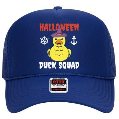 Halloween Rubber Duck Squad Hunting Hunter Cruise Ship Trip Gift High Crown Mesh Back Trucker Hat