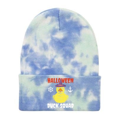 Halloween Rubber Duck Squad Hunting Hunter Cruise Ship Trip Gift Tie Dye 12in Knit Beanie