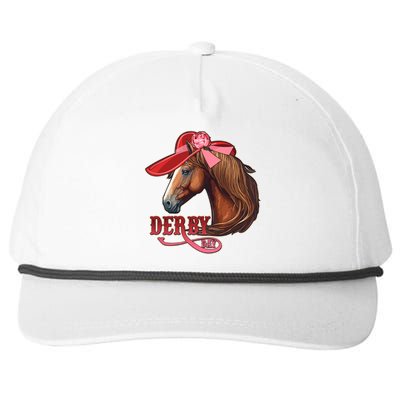 Horse Racing Derby Day Hat Horse Snapback Five-Panel Rope Hat