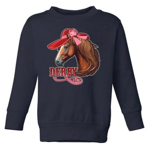 Horse Racing Derby Day Hat Horse Toddler Sweatshirt