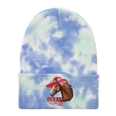 Horse Racing Derby Day Hat Horse Tie Dye 12in Knit Beanie