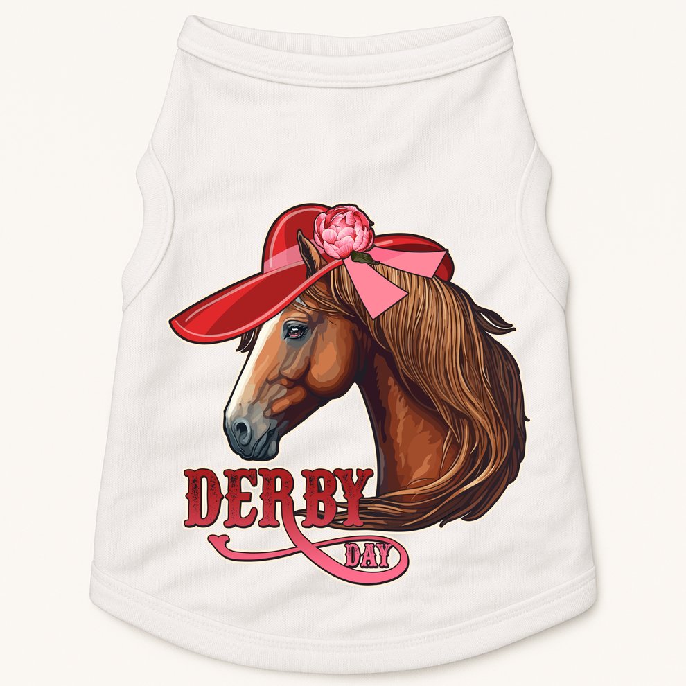 Horse Racing Derby Day Hat Horse Doggie Tank