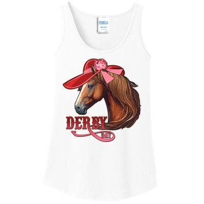 Horse Racing Derby Day Hat Horse Ladies Essential Tank