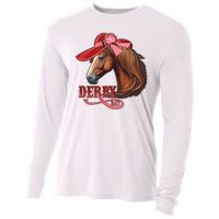 Horse Racing Derby Day Hat Horse Cooling Performance Long Sleeve Crew