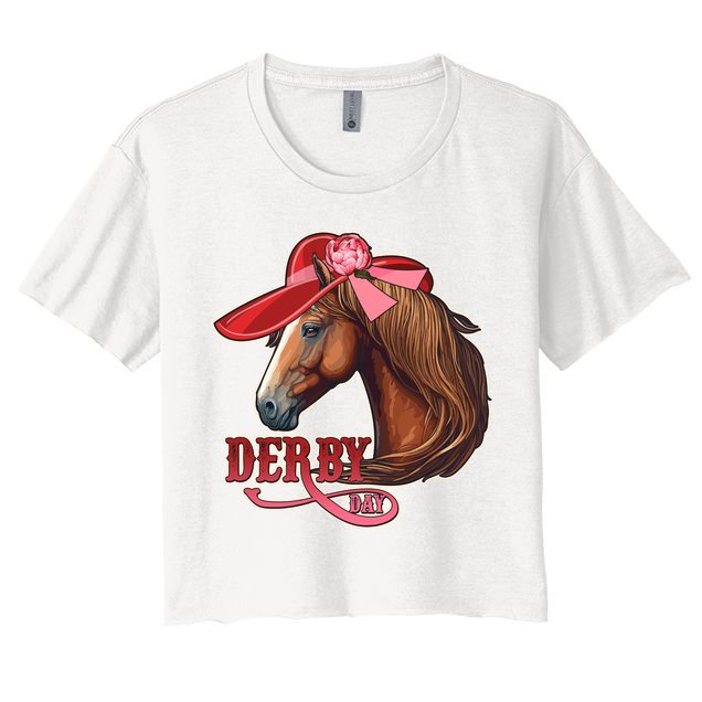 Horse Racing Derby Day Hat Horse Crop Top